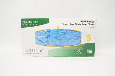 Tronex 9394-10 Powder-Free Nitrile Exam Gloves, Small - Box of 150